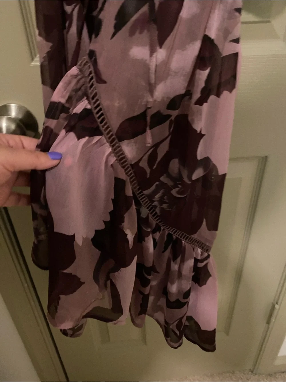 BCBGeneration Sheer Floral Tie-Waist Kimono Coverup - Picture 6 of 8